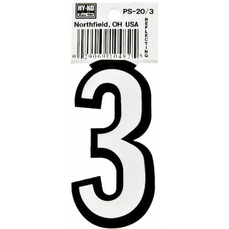 Hy-Ko 3.25In Boat Number 3, 10PK A10482